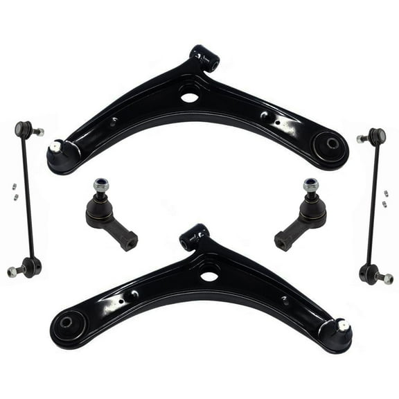 Front Lower Control Arms Tie Rods Sway Bar Links for Mitsubishi Lancer 2008-2017