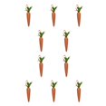 thumbnail image 2 of Vogacara Holiday Decorations Artificial Decorative Supply Easter Ornaments Festival Supplies Carrots Pendants Toys Decor Household Naranja 10piezas Vogacara CBP372577, 2 of 5