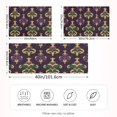 thumbnail image 2 of Yayeee Pillowcase Standard Size Set of 2 Satin Wrinkle Resistant Envelope Pillow Case, Gold and Purple Floral Pattern, 2 of 8