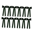 thumbnail image 2 of 12 lazos de terciopelo navideños versátiles para la puerta de entrada de la casa de campo y la escalera. Verde, 2 of 9