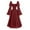 Wine, variant on Drses‌‌ ‌‌‌‌‌‌‌‌‌‌‌‌‌‌‌‌‌‌‌‌‌‌‌‌‌Women's PU Leather Chiffon Gothic Dress - Square Neck Horn Sleeve Retro Bodycon Maxi for Evening Events