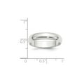 thumbnail image 3 of Gem & Harmony Ladies or Mens 14K White Gold 5mm Wedding Band Ring for Women, 3 of 6