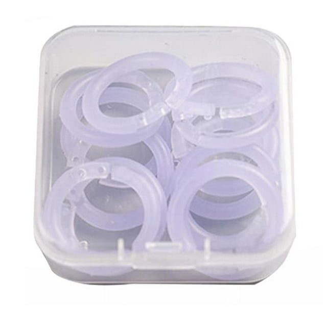Clearance! 20/100 Pieces Plastic Rings Plastic Loose Leaf Rings Multi Color Plastic Book Rings Flexible for Cards Document Stack and Swatches Organization School Home Or Use,5 Color (15 Mm)