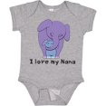 thumbnail image 3 of Inktastic I Love My Nana Elephant Purple Blue Boys Baby Bodysuit, 3 of 5