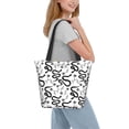 thumbnail image 6 of Bingfone Hand Drawn Snake Women Shoulder Tote Bags Casual Bag Ladies Shopping Handbag, 6 of 6