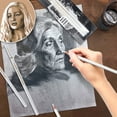 thumbnail image 4 of Inteprter 3 piezas de lápices fáciles de afilar para dibujar, pintar, madera versátil de grado profesional suave pinturas, 4 of 6