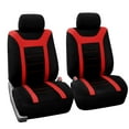 thumbnail image 2 of FH Group Red and Black Airbag Compatible and Split Bench Sports 7 Seaters Car Van Seat Cover, Full Set, 2 of 5
