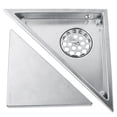 thumbnail image 4 of Stainless Steel Triangle Deodorant Shower Drain Floor Drainer Bathroom Kitchen, 4 of 8