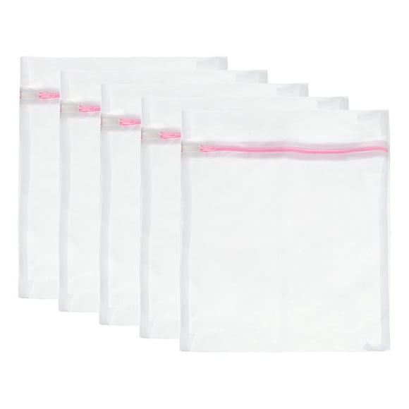 Bolsas de Lavado de Malla Unique Bargains 5uds 9.1'x11.8' Rosado
