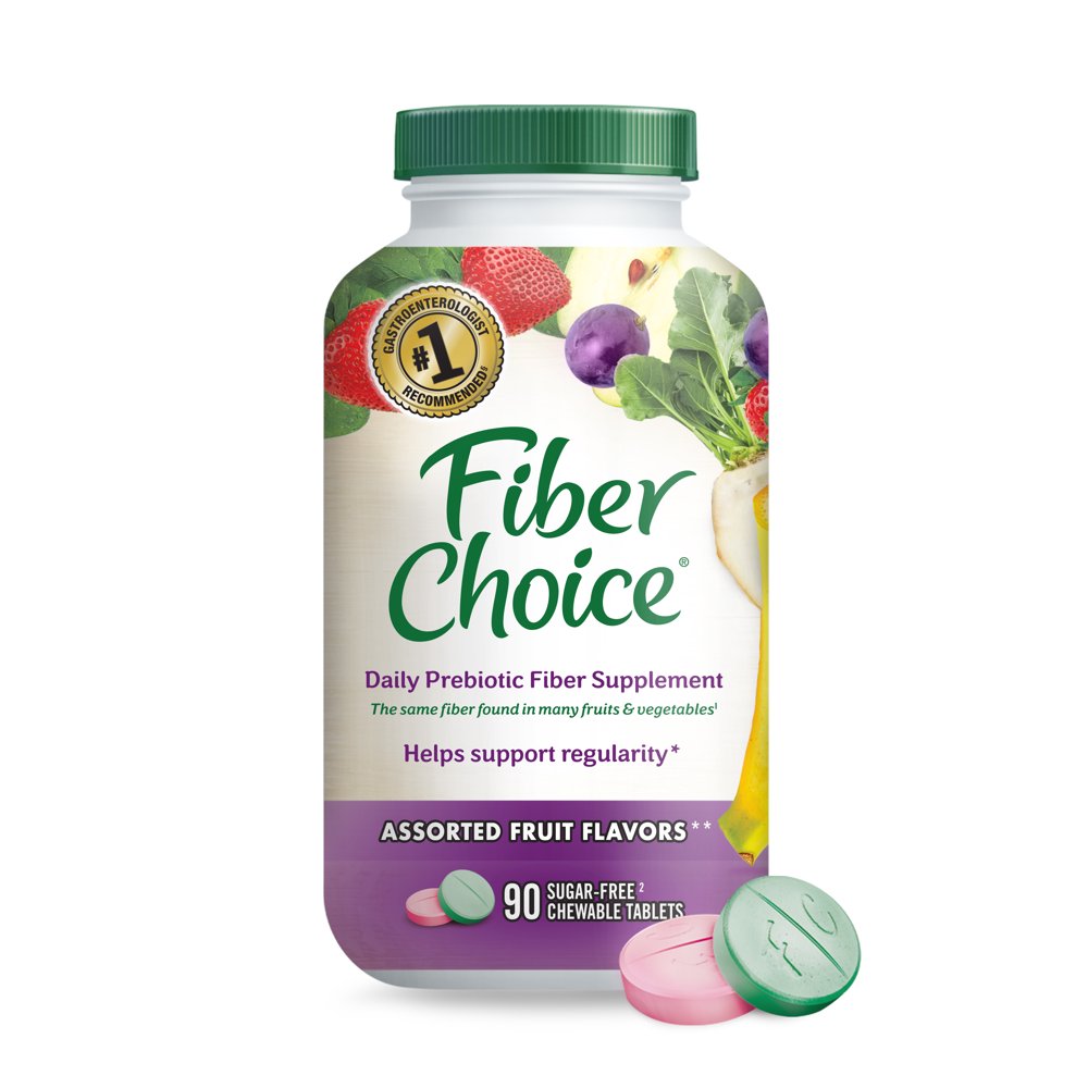 Fiber Choice SugarFree Fiber Supplement Assorted Fruit Flavor Chewable