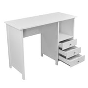 Techni Mobili Contemporary 3-Drawer Computer Desk, White