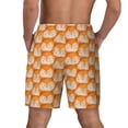 thumbnail image 2 of Lsque Mens Swim Trunks Cute Fox Faces Pattern Pattern - Bathing Suit Compression Liner - Beach Swim Shorts Swimwear - (S-3XL) - Stretch Quick Dry -Medium, 2 of 9
