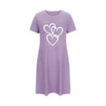 thumbnail image 4 of WJHWSX Womens Nightgown,Nightgowns for Women,Easy Care,Soft,Printed,Purple,XL(US:10), 4 of 5