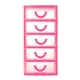 thumbnail image 1 of Uuiauoio 5-Layer Clear Desk Organizer with Drawers Versatile Desktop Storage Box for Office Supplies Makeup Jewelry Compact Plastic Drawer Cabinet 5.12X3.54X7.09 Inches, 1 of 3