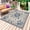 blue beige, variant on Blue Boho Outdoor Rug 4x6 Ft - Reversible Patio Rug Outdoor Camping Rugs, Rustic Southwestern Ethnic Geometric Washable Indoor Outdoor Area Rugs, Non-Slip Outdoor Carpet Runner for Deck/Porch