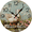 FAM4, variant on Eveokoki Wall Clock 12 Inch Non-Ticking Clocks Chicken With Red Beak Round Wall Hanging Clock Battery Operated for Bedroom Living Room Kitchen Office