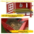 thumbnail image 3 of Aivituvin Chicken Coop, Mobile Chicken House with with Wheels, Outdoor Hen House Poultry Cage with Nesting Box, Leakproof Pull Out Tray and UV-Resistant Roof,Rabbit Hutch Duck Coop (Red), 3 of 13