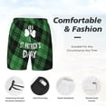 thumbnail image 3 of Logiee St Patrick's day Print Men's Swim Trunk,Quick Dry Board Shorts ,Men's Swim Trunks with Compression Liner, Bathing Suits with Pockets-X-Large, 3 of 6