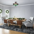 thumbnail image 6 of Chloe Lighting Liaison Victorian 2-Light Glass Semi Flush Mount Light in Green, 6 of 7