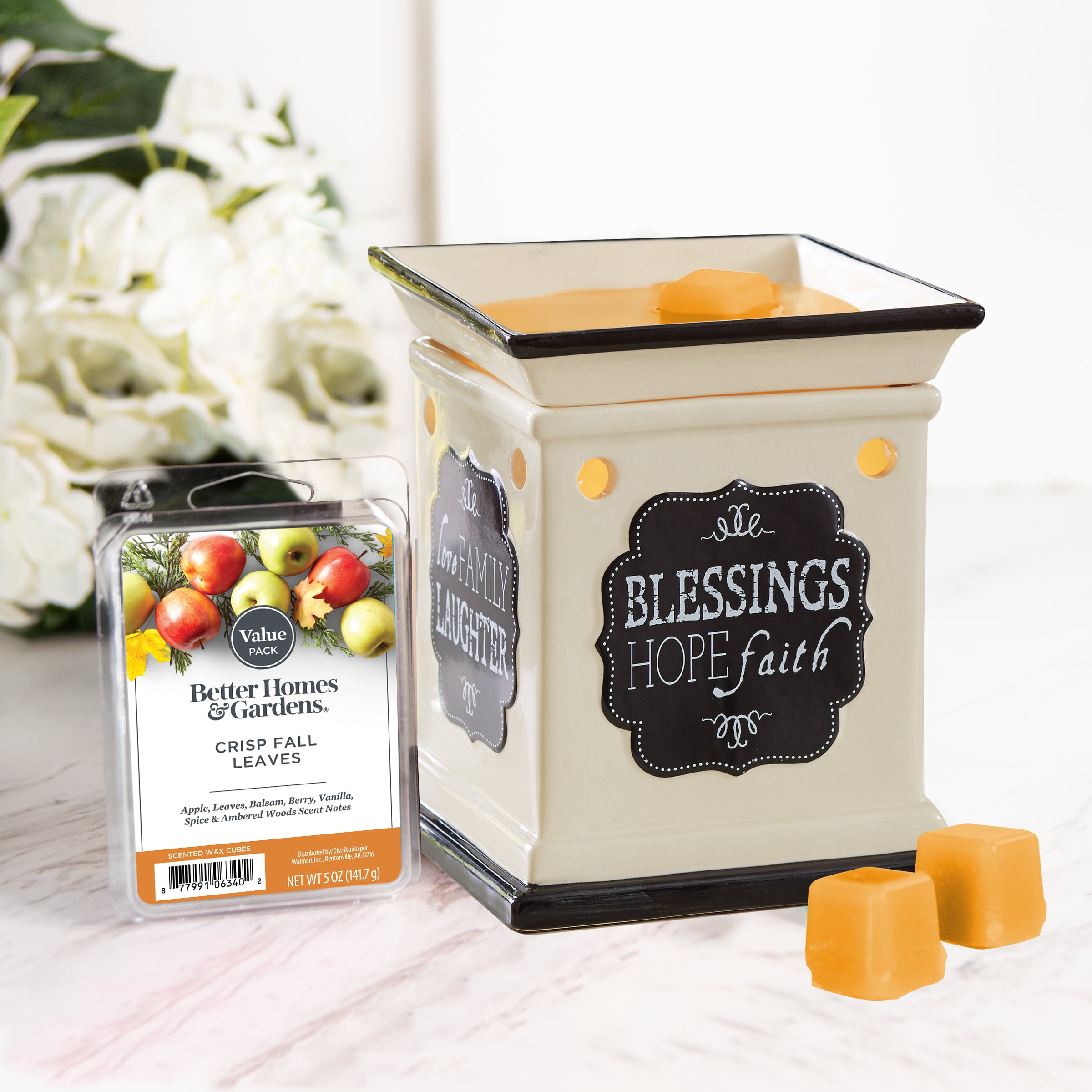(2 pack) Crisp Fall Leaves Scented Wax Melts, Better Homes & Gardens, 5 oz (Value Size)