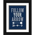 thumbnail image 1 of Robinson, Tamara 11x14 Black Ornate Wood Framed with Double Matting Museum Art Print Titled - Follow Your Arrow, 1 of 4