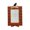 A001- Clear (Plaid Pattern), variant on Halloween Picture Frame 8X8 Inch Striped Wooden Pumpkin Decor Halloween Party Decorations for Home Desk Display Halloween Photo Holder 1 Pack
