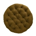 thumbnail image 4 of Sorra Home  Indoor Suede Round Papasan Cushion 48 in x 48 in x 4 in - Sand, 4 of 5
