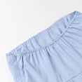 thumbnail image 4 of MIASHUI Women Trendy Tops Summer Strapless Backless Ruffle Flowy Tube Top,Blue,L, 4 of 9