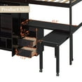 thumbnail image 3 of Duxelifin Twin Loft Bed with Desk and Stairs, Wooden Loft Bed with Storage Drawers & Wardrobe, High Loft Bed Frame for Adults, Teens- Espresso, 3 of 7
