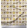 thumbnail image 1 of Soimoi Viscose Chiffon Fabric Geometric & Flower Artistic Decor Fabric Printed Yard 42 Inch Wide, 1 of 3