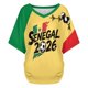 thumbnail image 4 of Women's Football Graphic T-Shirt, Soccer Fans V-Neck Short Sleeve T-Shirt with Print, Soft Lightweight Soccer Apparel Shows Player Number for Soccer Tournament 2026 Black Size: 2XL, 4 of 5