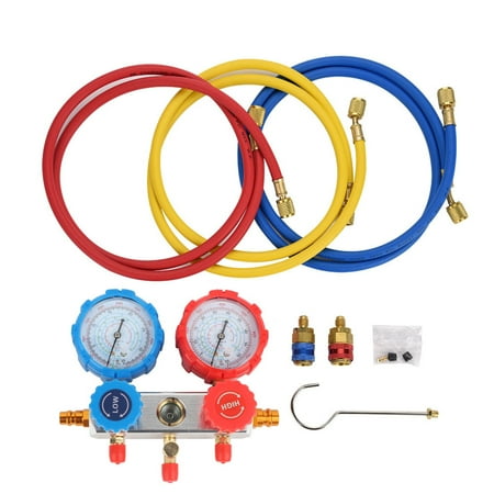 

0~500Psi Air Conditioning Refrigerant Diagnostic Fluorine Manifold Table Gauge Set