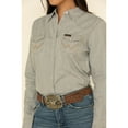thumbnail image 6 of Wrangler Women's Solid Long Sleeve Snap Denim Shirt - LW3961D   US, 6 of 7