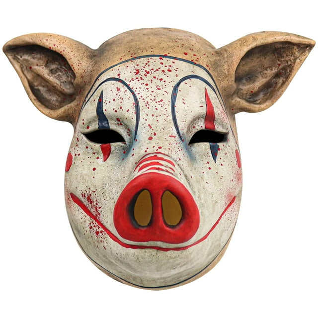 Máscara de cerdo aterrador para Halloween, disfraz de cerdo de terror, máscara de Joker, Animal sangriento, carnicero, cabeza completa, accesorios de látex para Cosplay para adultos