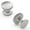 Stainless Steel, variant on Hickory Hardware American Diner 1 Inch Diameter Satin Nickel Cabinet Knob P2140-SN
