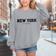 thumbnail image 2 of Girls Sweatshirt Letter Sweatshirts for Teen Girls Crewneck Oversized Sweatshirt Kids Fashion Long Sleeve Pullover Tops Kaprioy Girls Sweatshirt, 2 of 4