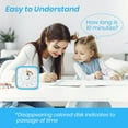 thumbnail image 2 of Visual Timer for Kids with Protective Case, Rainbow Disk 60 Minute Countdown Timer for Kids and Adults, Silent Time Management Tool for Classroom Office Kitchen with 'Rainbow' Pattern Design(Blue), 2 of 7