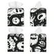 thumbnail image 2 of Fotbe Black White Spooky Ghosts Porta Pañuelos Decorativo de Cuero, Caja Cuadrada Moderna para Pañuelos Faciales, Organizador y Dispensador 5x5x5'', 2 of 7