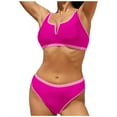 thumbnail image 1 of FhsagQ Women Swimsuit Sets Bikini Split Body Swimsuit for Women Bikini Color Matching Slim Beach Swimsuit for Women Swimsuit for Women Swimsuit Sets for Women Swimsuit Sets Plus Size L, 1 of 5