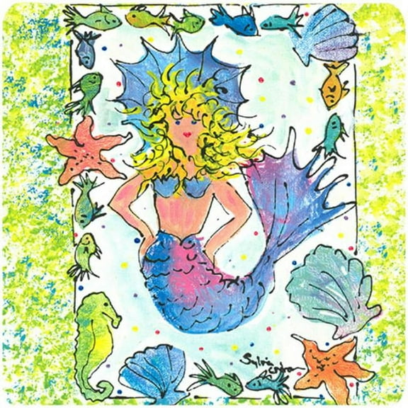 Mermaid Foam Coasters - Set 4