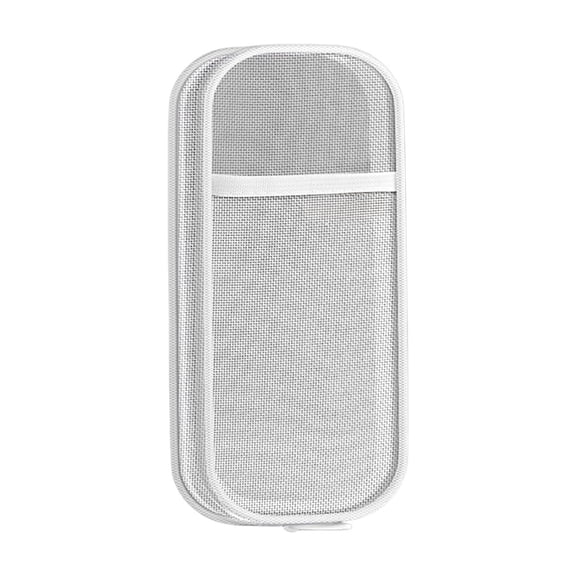 Clear Mesh Pencil Bag,Large Capacity Zipper Pencil Case with Elastic Band Pen Holder for Stationery Supplies Storage,Aesthetic Pencil Pouch for Teenager,White