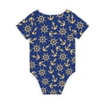thumbnail image 2 of Rocae Anchors and Nautical for Baby Climbing Clothes Soft Baby Romper for Active Infants Comfortable and Breathable Crawling Jumpsuit Unisex Baby Outfit 18 Months, 2 of 8