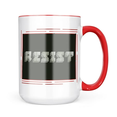 

Neonblond Resist Concrete Stone Blocks Mug gift for Coffee Tea lovers