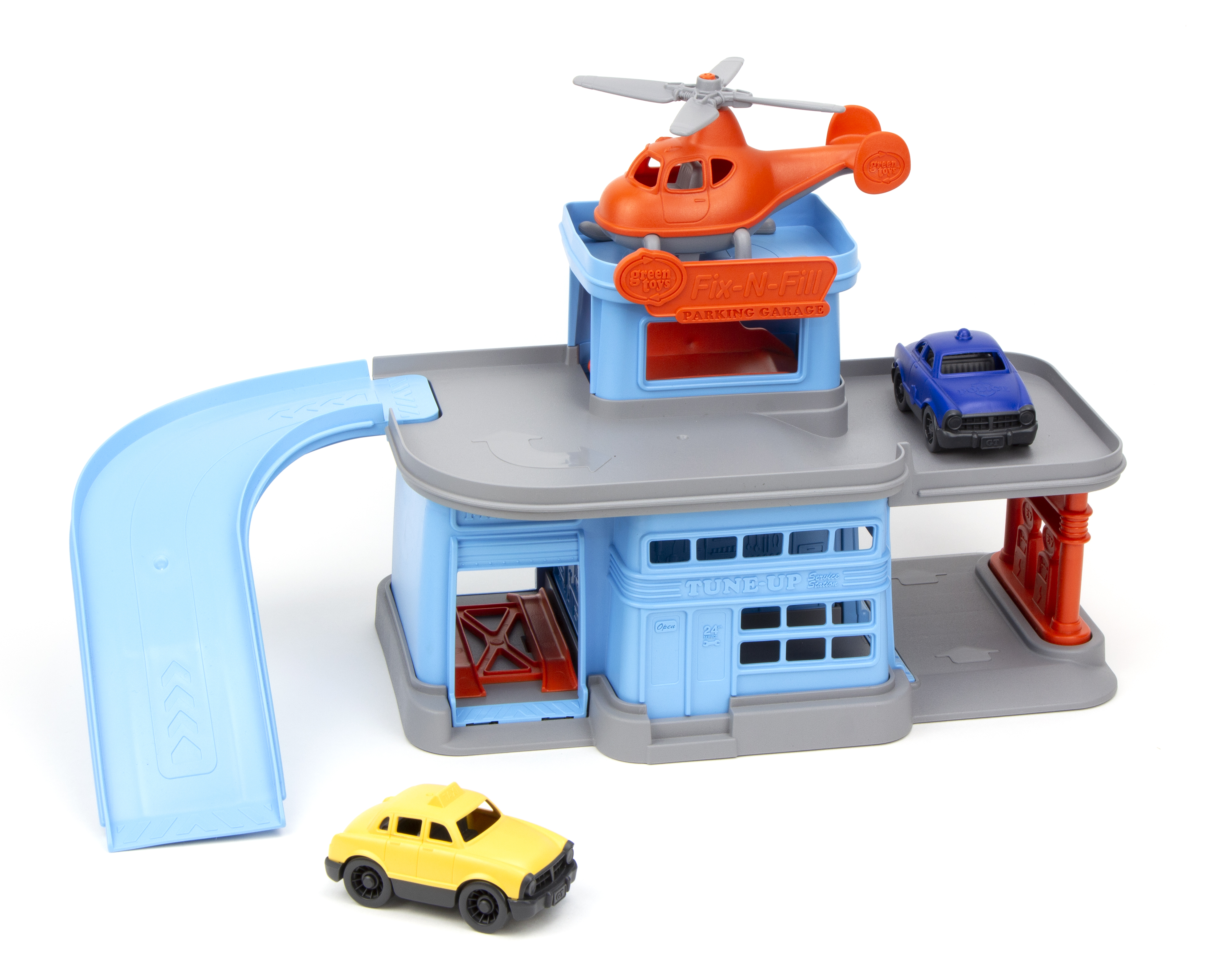 Green Toys Parking Garage, Unisex Vehicle Playset for Children Ages 3 and up - image 4 of 8