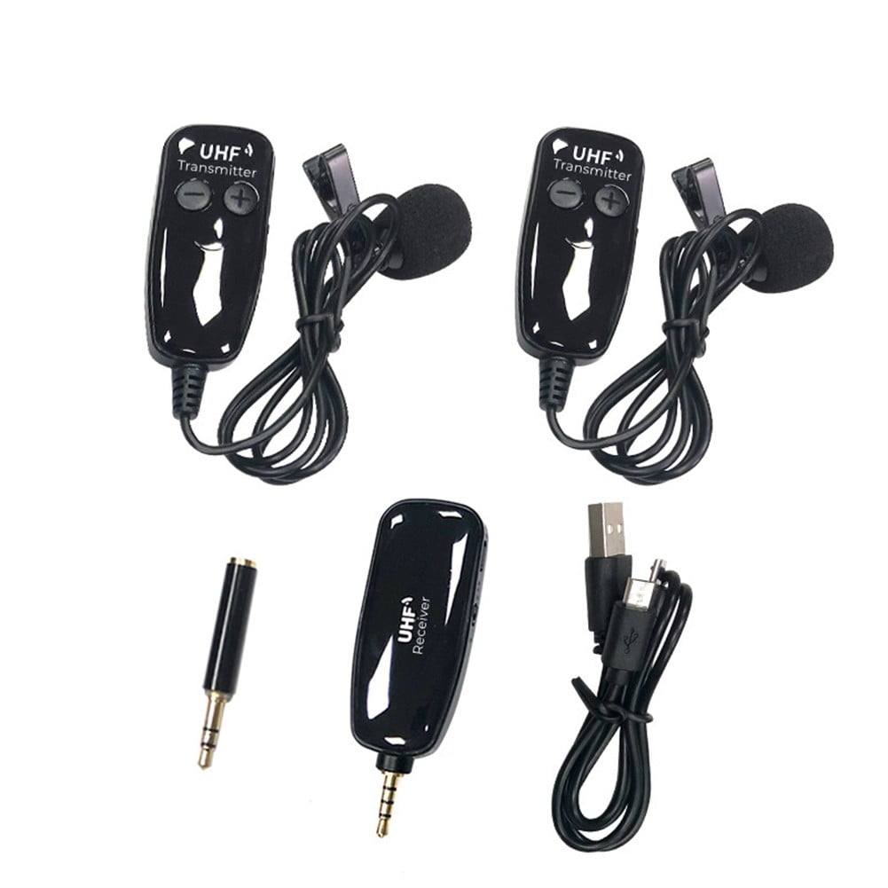 Uhf Lavalier Lapel Wireless Microphone Recording Teaching for