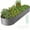 Gray, variant on GVDV Raised Garden Bed Outdoor, 8x2x1ft Backyard Large Metal Raised Bed with Garden Trelli & Plant Markers, Planter Raised Garden Bed for Vegetables, Flower, Herbs - Dark Gray