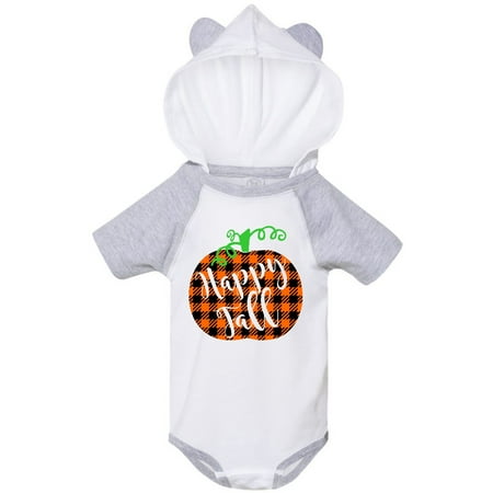 

Inktastic Happy Fall Plaid Pumpkin Gift Baby Boy or Baby Girl Bodysuit