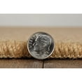 thumbnail image 5 of Contemporary Home Living 1.75' x 2.75' Hand Tufted Solid Area Throw Rug - Cork Brown, 5 of 7