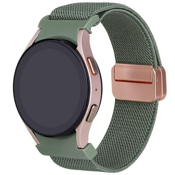 Fulsaxad 20mm Bands For Samsung Galaxy Watch 6 5 4 Band 40mm 44mm / Watch 5 Pro 45mm/ Galaxy Watch 6 4 Classic 43mm 47mm 42mm 46mm Stretchy Braided Nylon Straps Replacement Wristbands for Women Men