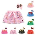 thumbnail image 3 of Tkrady Kids Girls Sweet Skirt New Sparkling Sequin Tutu Skirts with Hairpin for Party, Sizes 4-7 Years, 3 of 5